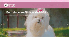 Desktop Screenshot of filhotesdemaltes.com.br